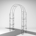 Forged  pergola with leaves (arch for garden, plants) 2120x1390x400 - 4 - picture
